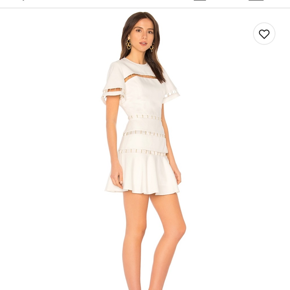 Talisman Mini Dress in Ivory